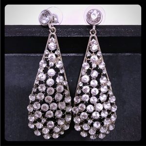Crystal Chandelier Tear Drop Earrings